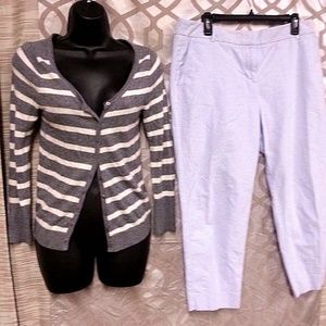 Abercrombie Striped Cardigan J Crew PANTS